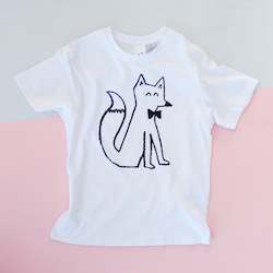 Screen printing: FOX Kid's T-Shirt - White