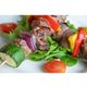 Chargrilled Vegetable and Sirloin Kebabs