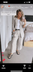 My Wardrobe: The SHJARK Linen blend Delamore Suit