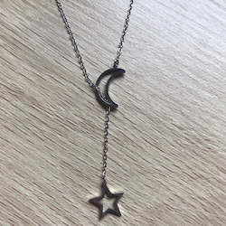 Jewellery: Moon and Star Necklace