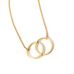 Jewellery: Double Ring Infinity Necklace