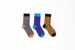 Clothing wholesaling: Lucky Dip  Kids God Sock 3 Pack