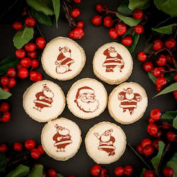 Printed Macarons: Christmas Macarons - Retro Santas