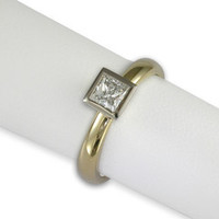 18ct Gold Princess Diamond Ring Jens Hansen