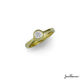 18ct Gold & Bezel set Diamond Ring Design Jens Hansen