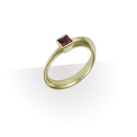 Jewellery manufacturing: 18ct Gold & African Spinel Ring Design Jens Hansen
