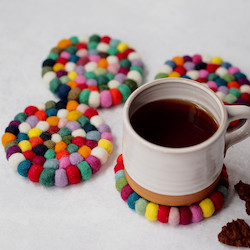 Soft drink manufacturing: Feltball Coasters The Tea Thief NZ