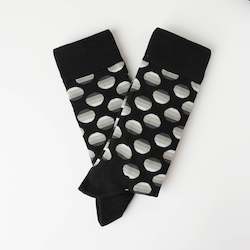 Clothing: Black & White Polka Dot