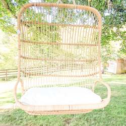 Blue Spur Rattan Hanging Chair