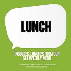 Catering: Weekly Meal Plan - LUNCHES ONLY