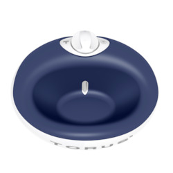 TORUSâ¢ MINI Filtered Water Bowl - 1-Liter  (1/4 Gallon) - BLUE - for Cats, Puppies & Small Dogs - Portable - Fits in your bag…