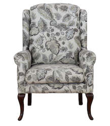 Furniture: TNC Orthopaedic High Back Wing Chair, Green