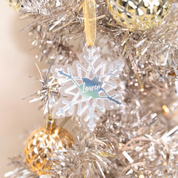 Naturopathic: Personalised Snowflake Christmas Decoration