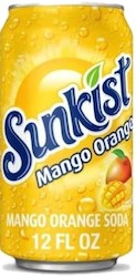 General store operation - mainly grocery: Sunkist Mango Orange can 12floz/355ml