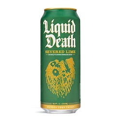 General store operation - mainly grocery: Liquid Death Sparkling Water Severed Limb 19.2floz/568ml