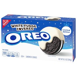 General store operation - mainly grocery: Nabisco Oreo White Fudge Covered 8.5oz/240g
