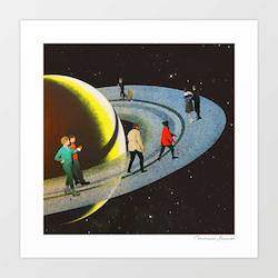 Artist: 'Saturn's rink' Art Print by Vertigo Artography