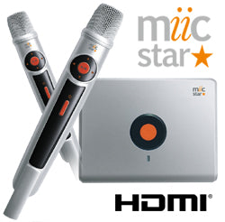 Miic Star MS-62 (Unit Only) includes 2 Microphones - Includes 800 V.I.C Karaoke Productions songs
