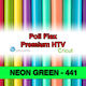 Neon Green 441 Poli Flex HTV Iron-on