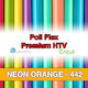 Neon Orange 442 Poli Flex HTV Iron-on