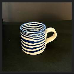 Mystery Creek Ceramics Nerikomi Mug - Small Blue