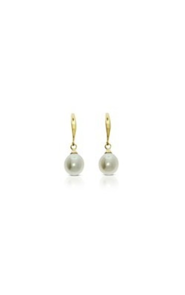 9ct yellow gold freshwater pearl drop earrings from Walker and Hall Jeweller - W…