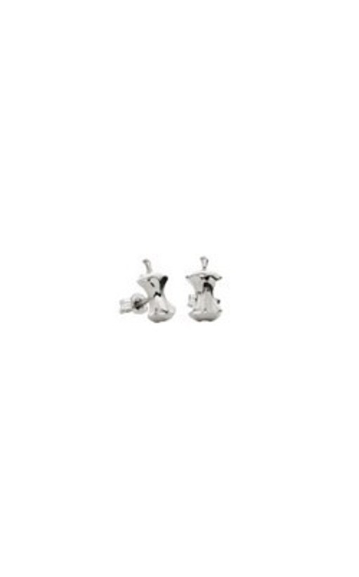 Meadowlark Apple Core sterling silver stud earrings from Walker and Hall Jewelle…