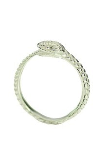 Jewellery: Zoe & Morgan Eternity Snake Ring - Sterling Silver from Walker and Hall Jeweller - Walker & Hall