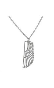 Zoe & Morgan Isis Wing small necklace - Sterling Silver from Walker and Hall…