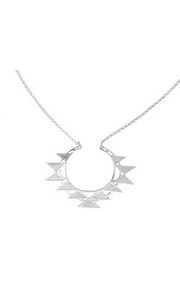 Jewellery: Zoe & Morgan Tribal Hoop long necklace - Sterling Silver from Walker and Hall Jeweller - Walker & Hall