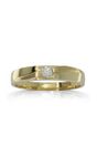 18ct yellow gold .09ct diamond couple ring from Walker and Hall Jeweller - Walker & Hall