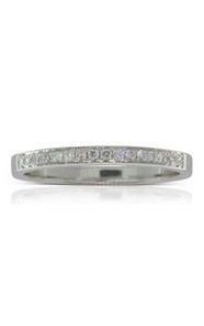 Jewellery: 18ct white gold .12ct diamond band from Walker and Hall Jeweller - Walker & Hall