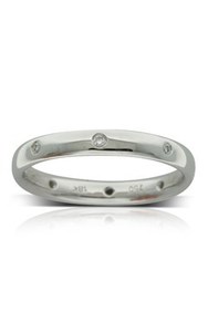 Jewellery: 18ct white gold .08ct diamond band from Walker and Hall Jeweller - Walker & Hall
