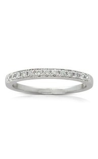 18ct white gold .19ct diamond band from Walker and Hall Jeweller - Walker & Hall