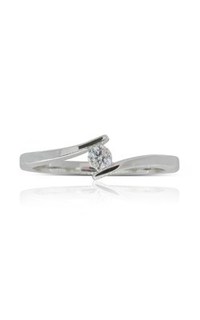 18ct white gold .10ct diamond solitaire ring from Walker and Hall Jeweller - Walker & Hall