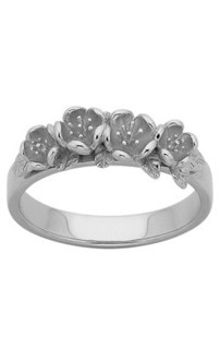 Jewellery: Karen Walker Sterling silver Flower wreath ring from Walker and Hall Jeweller - Walker & Hall