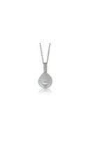 18ct white gold diamond and cultured south sea pearl necklace from Walker and Hall Jeweller - Walker & Hall