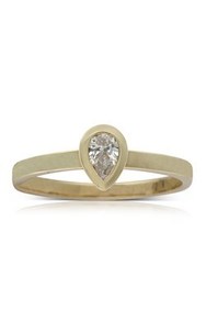 Karen Walker yellow gold .25ct diamond ring from Walker and Hall Jeweller - Walk…
