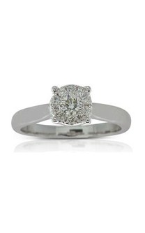18ct white gold .39ct diamond galaxy ring from Walker and Hall Jeweller - Walker & Hall