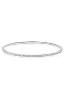 18ct white gold .83ct round brilliant diamond bangle from Walker and Hall Jewell…