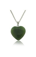 Jewellery: Greenstone heart pendant from Walker and Hall Jeweller - Walker & Hall