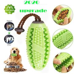 Pet Dog Toothbrush Chew Toy Doggy Brush Stick Soft Rubber Teeth Cleaning Dot Mas…