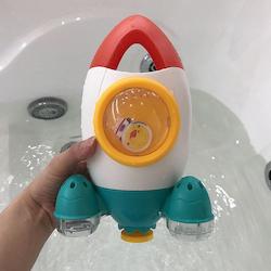 Bath toys play in summer in Bathroom Water Playing Toy Rocket Fountain Water Spr…