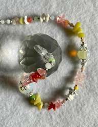 Hanging Crystals: Hanging Crystal-gemstone mixed