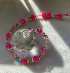 Hanging Crystal-Miracle & Crackle Beads