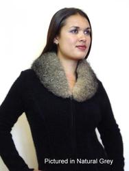 Wool textile: Possum fur carolina collar