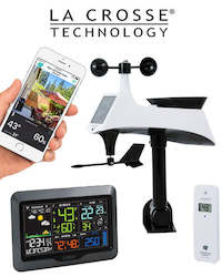 Full Wireless Weather Stations: La Crosse V40-PROV2 WiFi -Complete Colour Weather Station