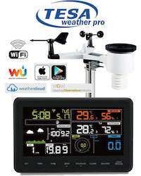 Full Wireless Weather Stations: Tesa WS-2980c PRO TESA Prof 7" Colour WIFI Weather Station