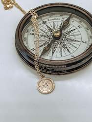 Necklace: Gold Compass