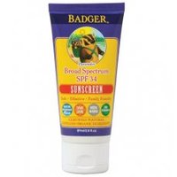Health supplement: SPF 34 Sunscreen 87ml: By Badger